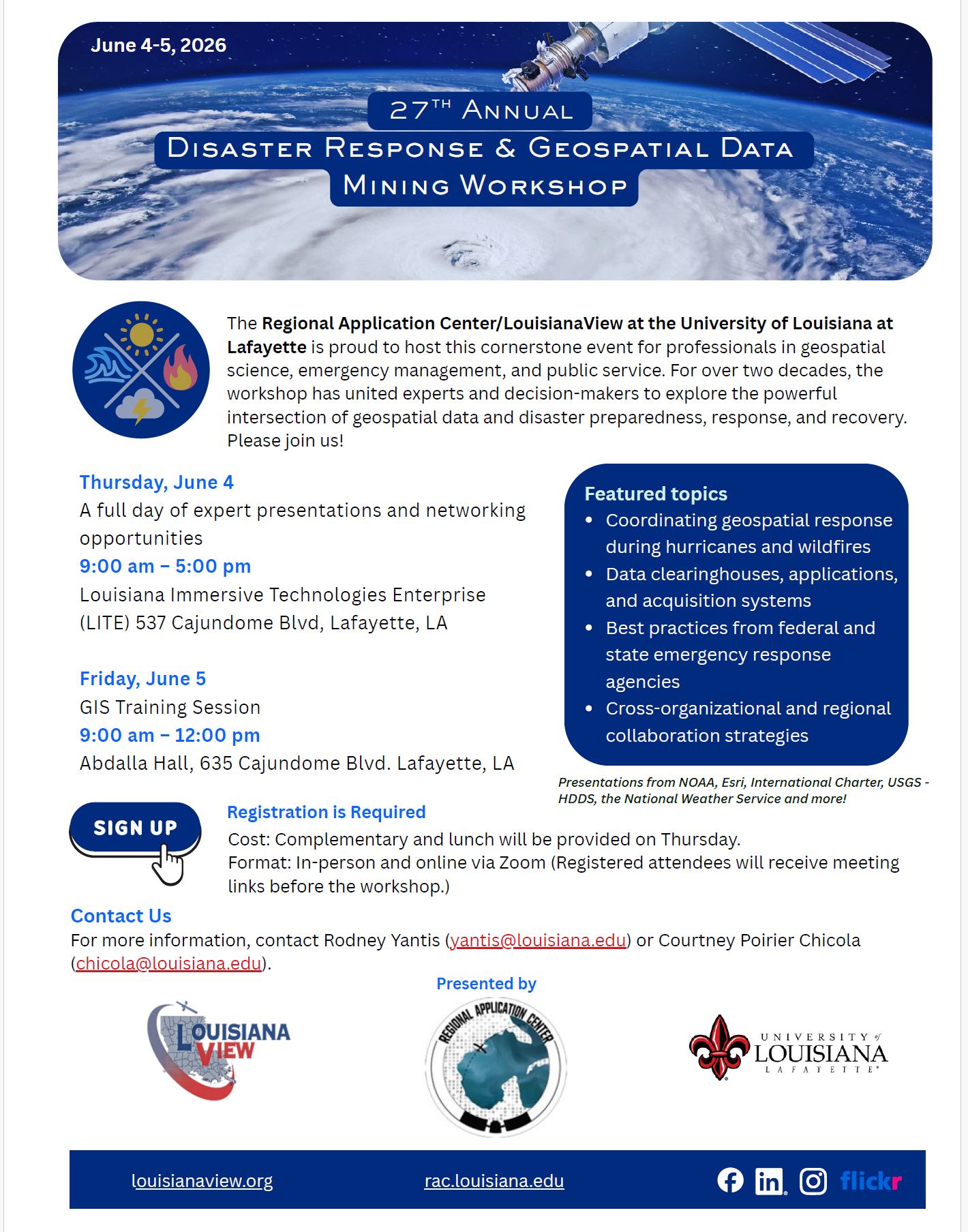 Disaster Workshop Flyer